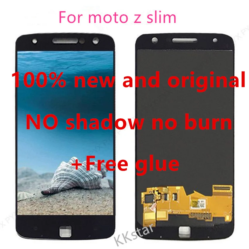 Протестировано хорошо для Motorola MOTO Z Droid LCD XT1650-01 XT1650-03 ЖК-дисплей сенсорный экран дигитайзер в сборе