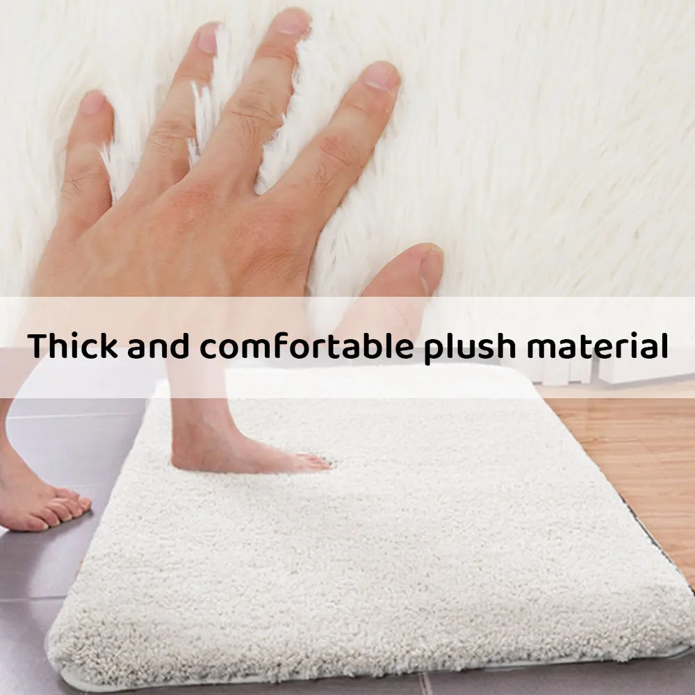 Bath Pedestal Mat Set Luxury Bathroom Rug Non Slip Water Absorbent Toilet Floor Carpet Machine Washable U Shaped Contour | Дом и сад