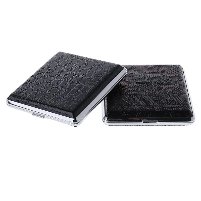 Кожаный чехол для сигарет персонализированный креативный 20 палочек с резинкой