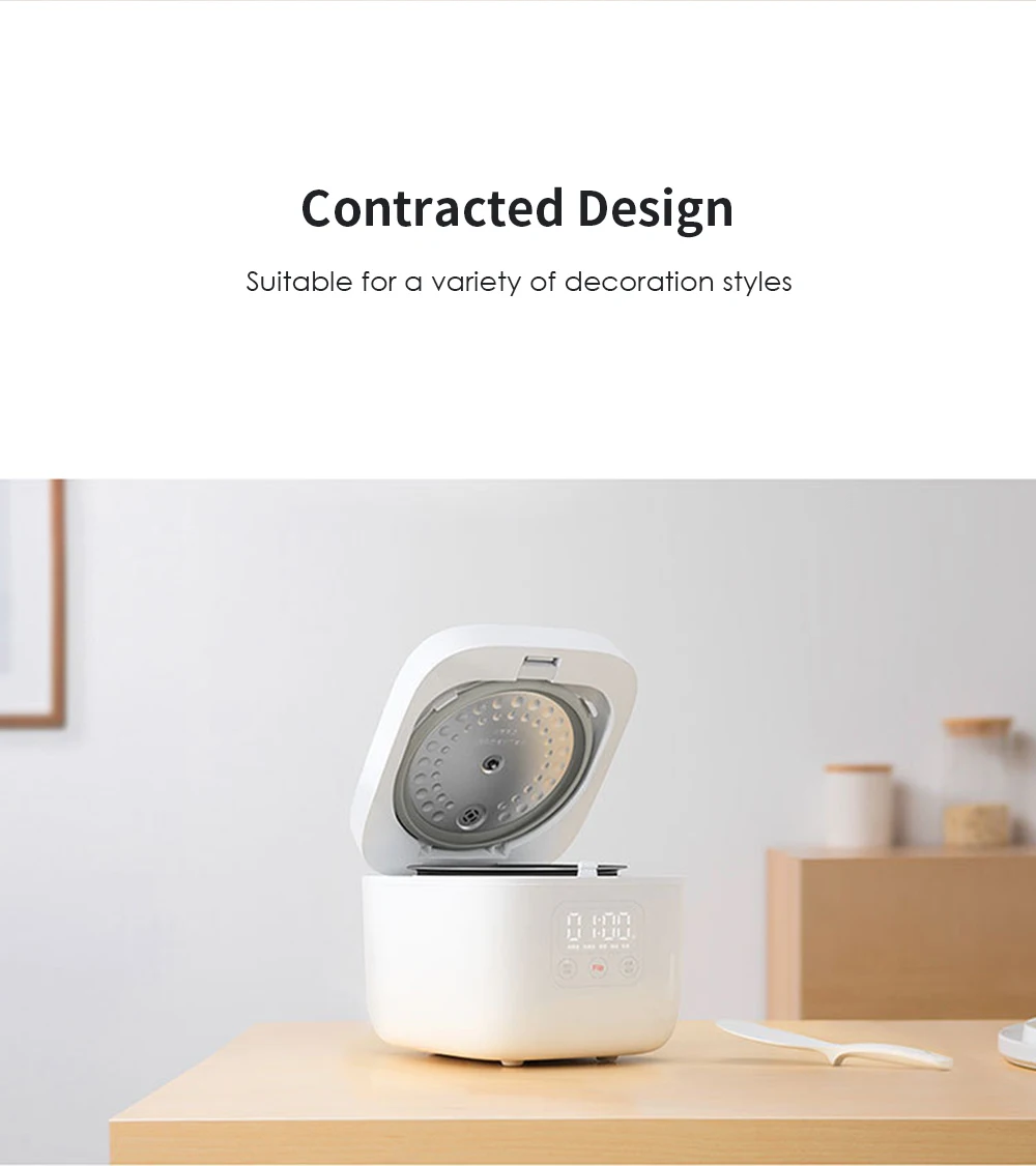 Горячая Xiaomi Mijia 1.6l электрическая рисоварка Кухня Мини-плита маленькая рисовая варочная машина интеллектуальное назначение светодиодный дисплей