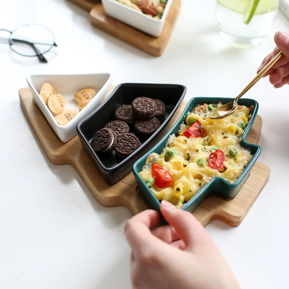 Северная Европейская Бытовая кухонная разделительная тарелка в форме Ins цветная