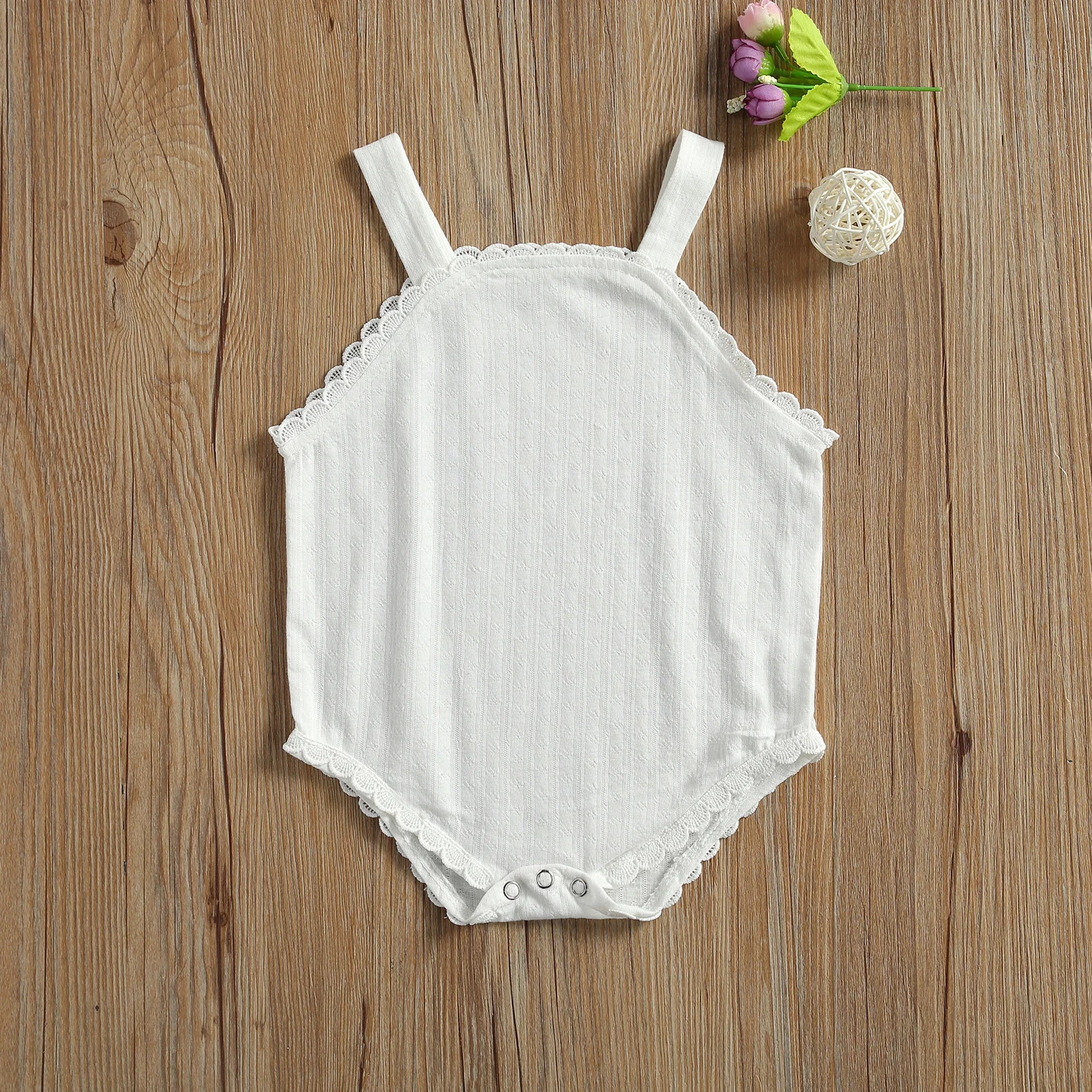 

Baby Girls 3PC Romper Assorted Color Sleeveless Boat Neck Bodysuit, Pink + Red + White