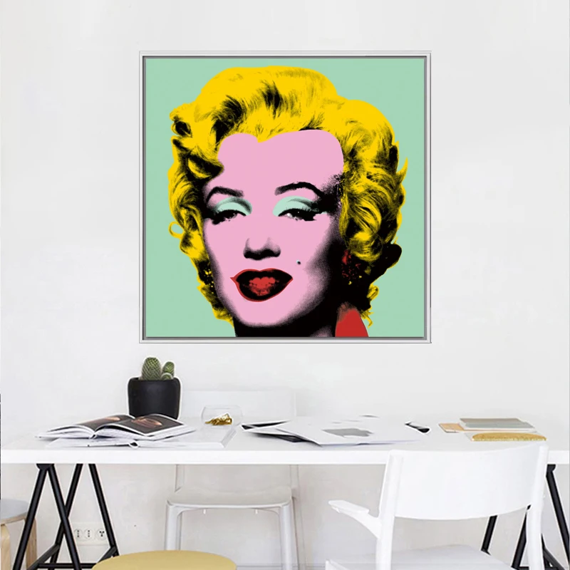 Декоративное искусство Мэрилин Монро много цветов от ANDY WARHOL художественная роспись стен картины портретное искусство для гостиной домашний декор