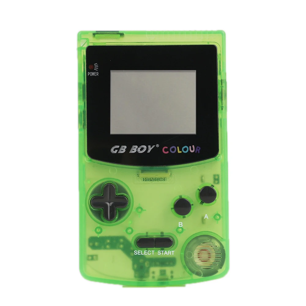 Clear Green GB Boy портативный игровой плеер 2," красочные ретро классические игровые консоли с подсветкой 66 встроенный детский геймпад - Цвет: Clear Green