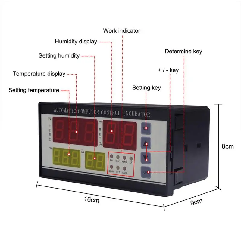 

XM-18 Mini Digital Automatic Egg Incubator Control System Computer Control Incubator Poultry Incubator Egg Hatcher System