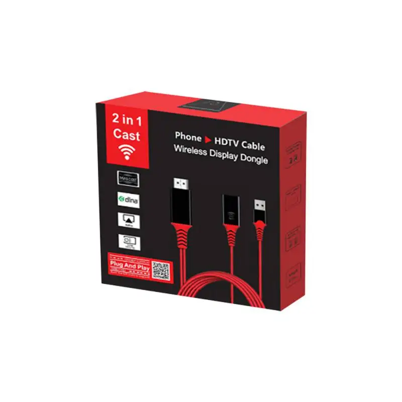 Кабель HDMI USB беспроводной скринкастер 2 4 ГГц + 5 двухдиапазонный WiFi