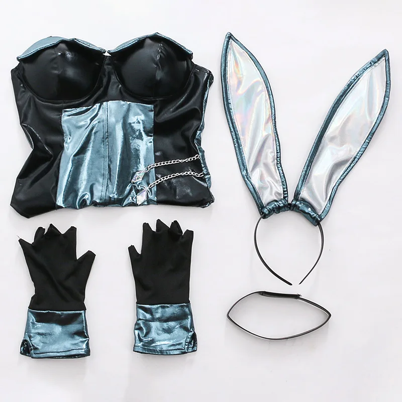 Костюм для косплея KDA Kaisa Bunny Модный новый сексуальный боди костюм кролик версия