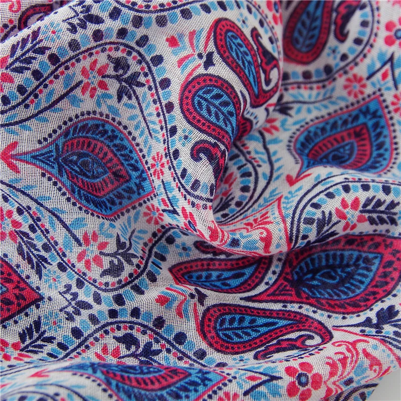 Женская весенне-осенне-зимняя винтажная шаль с принтом в этническом стиле мягкая