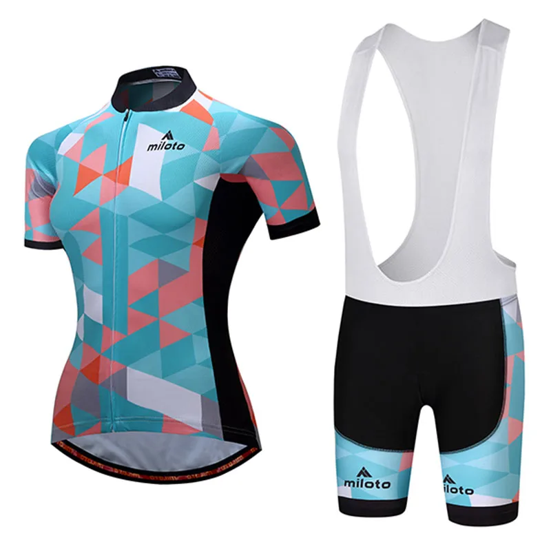 Комплект одежды MILOTO Женский профессиональная летняя велоодежда из Джерси для