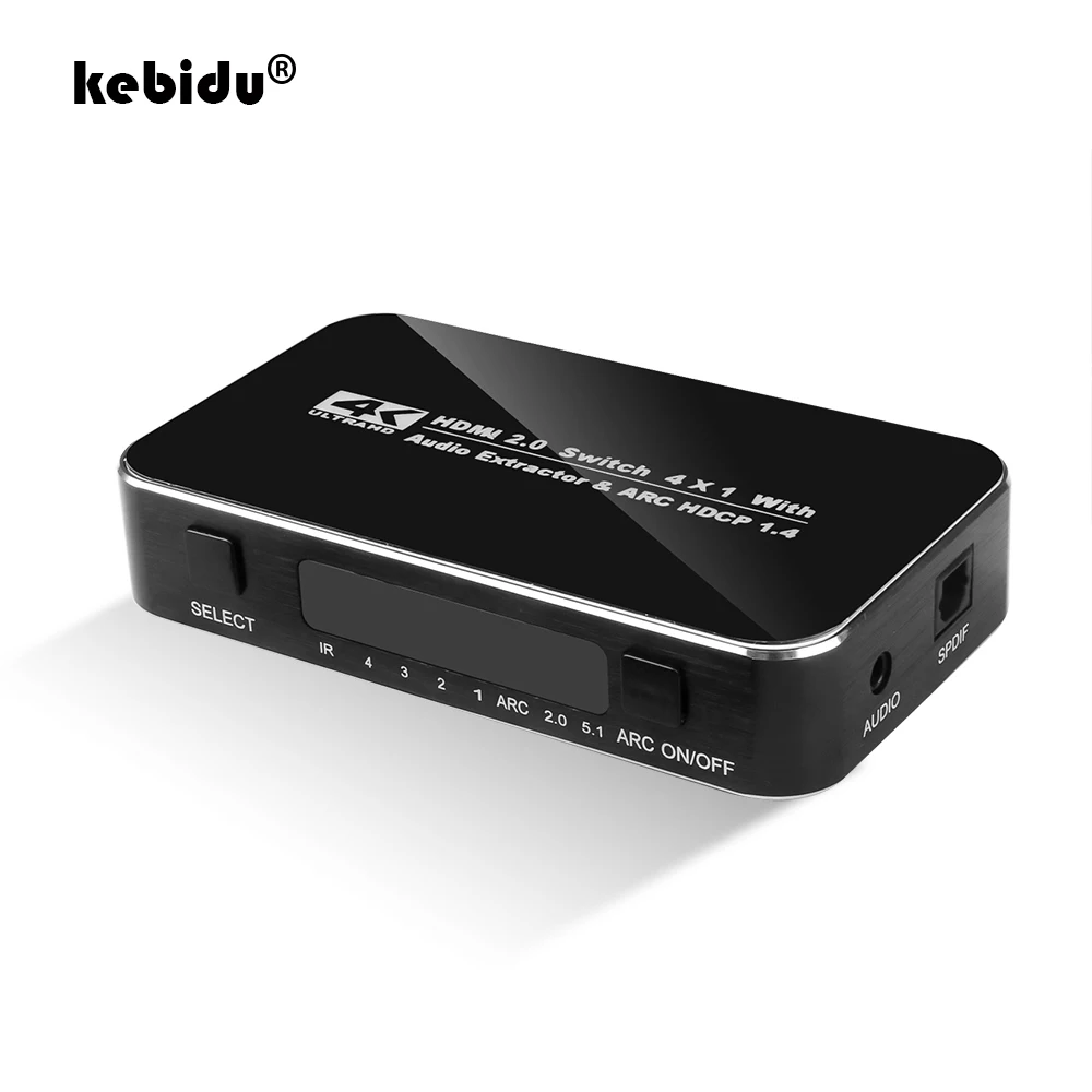 Разветвитель kebidu 4x1 4 в 1 выключатель 2 0 4K Переключатель HDMI совместимый