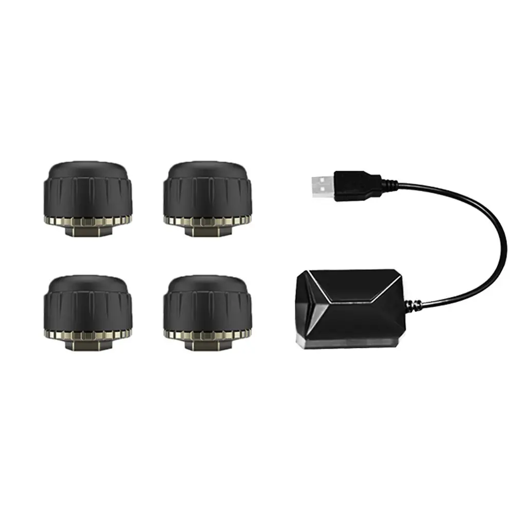 

Беспроводная система контроля давления в шинах TPMS USB2.0 с 4 внешними датчиками