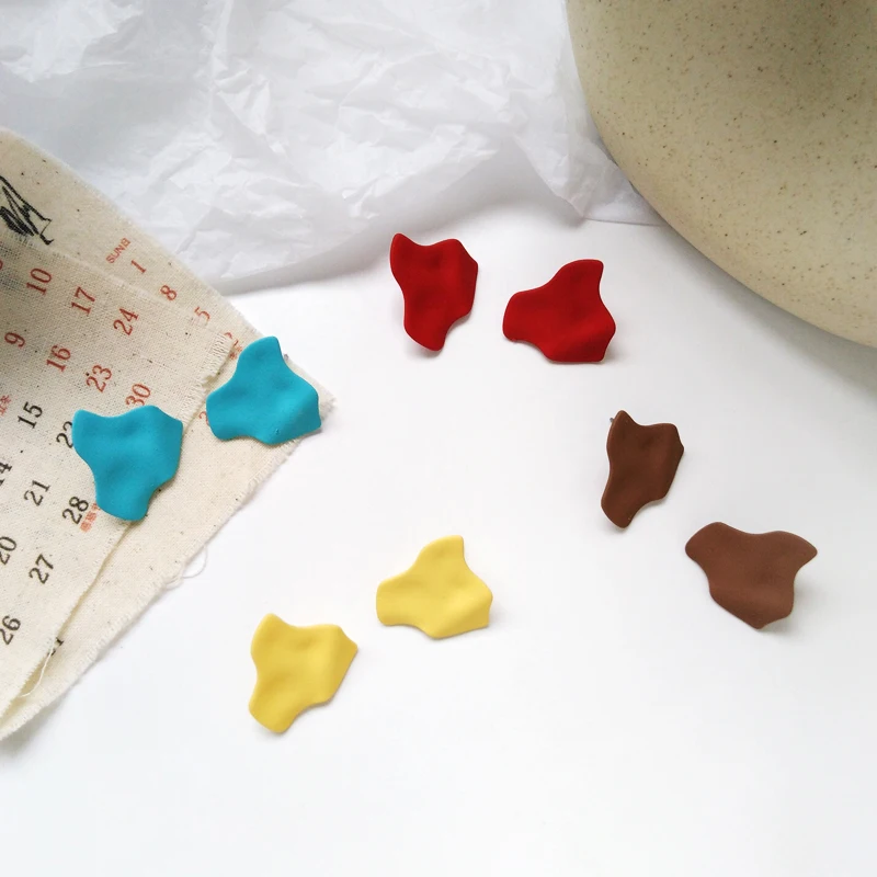 Timlee E243 Personality Originality Irregular Geometry Alloy Studs Earrings Popular Jewelry wholesale. | Украшения и аксессуары