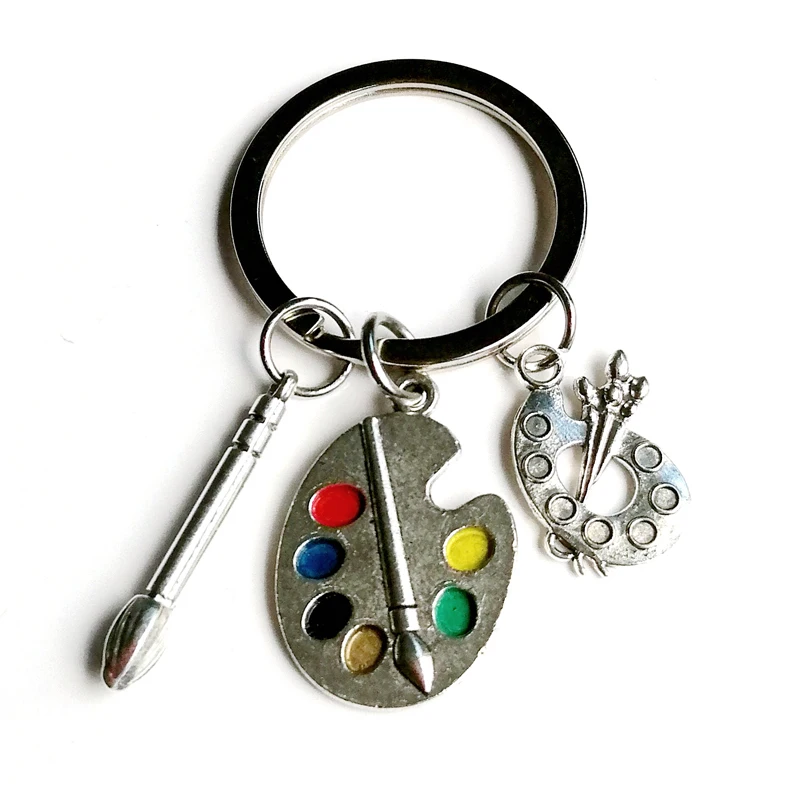 1 шт. художников инструменты палитры и брелок &quotкисть&quot ювелирное искусство