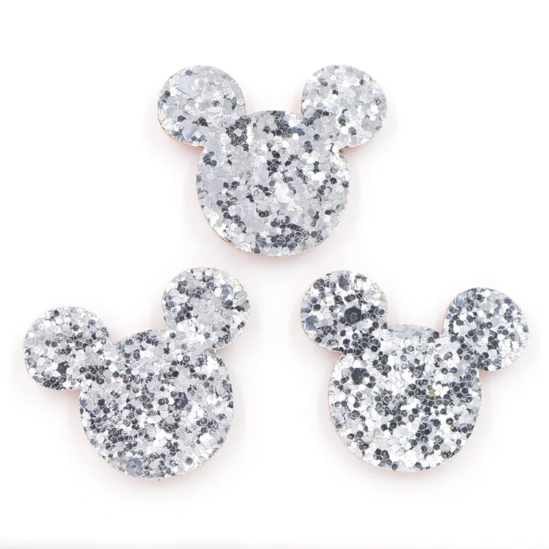 Аппликация для волос детская блестящая с подкладкой в виде мыши 20 шт. | Дом и сад
