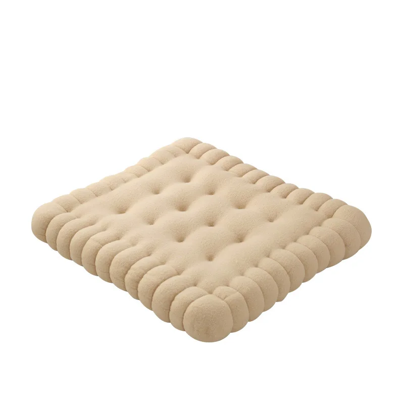 

Creative Biscuit Cushion pillow Mat Thick tatami Chair Car Seat Cushion Decorative Cookie Back Cushion Pad Bay Window Floor Mats
