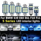 Canbus без ошибок для BMW 5 серии E39 E60 E61 F10 F11 1996-2017 Автомобильный светодиодный Интерьер Карта Купол светильник на крышу автомобильные аксессуары
