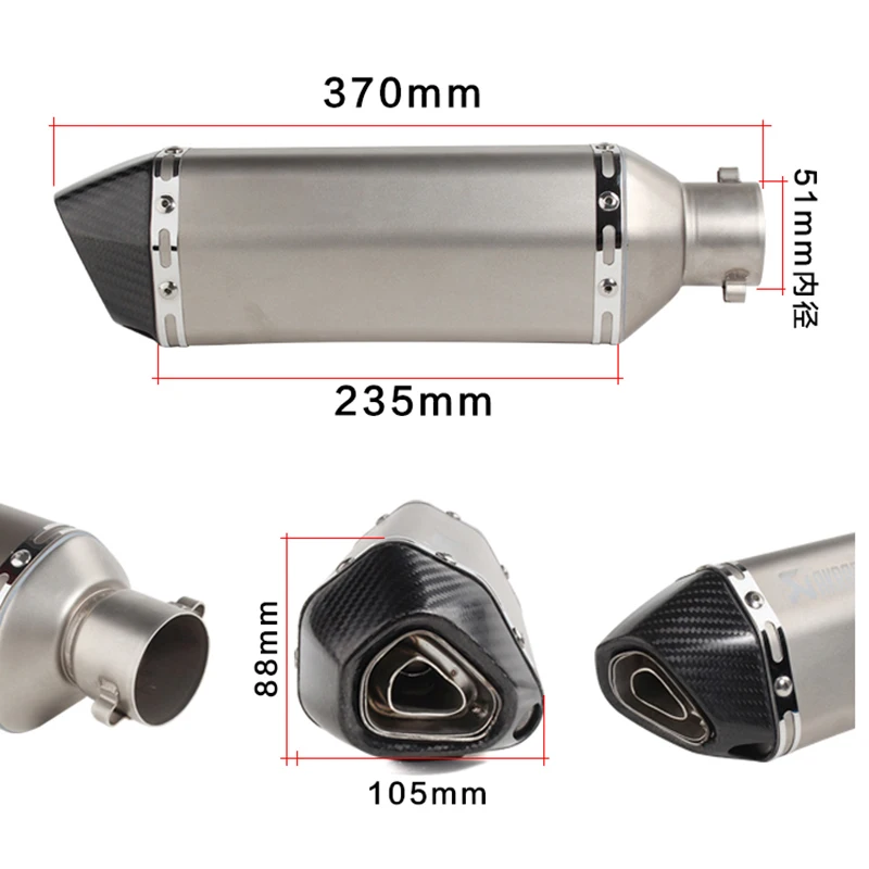 Motor Exhaust system Muffler Full System Escape For Yamaha MT-07 FZ-07 Tracer (2014-2018) XSR700 2016-2017 |
