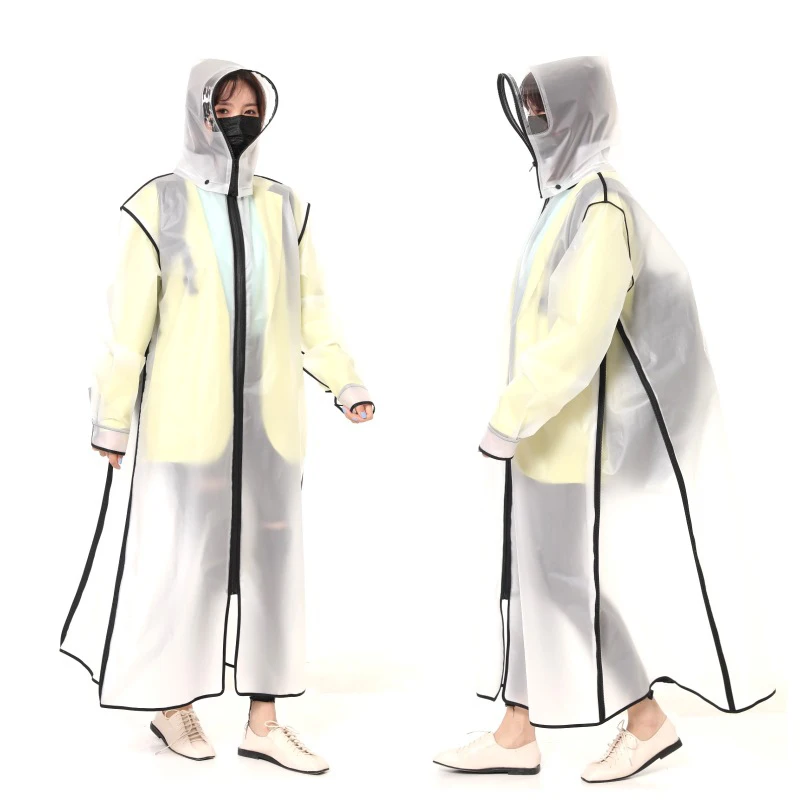 

Long Raincoats Women Men Ladies Rain Coats Clothes Covers Rainwear Capa de chuva chubasquero Poncho Waterproof Hooded Rain Coats