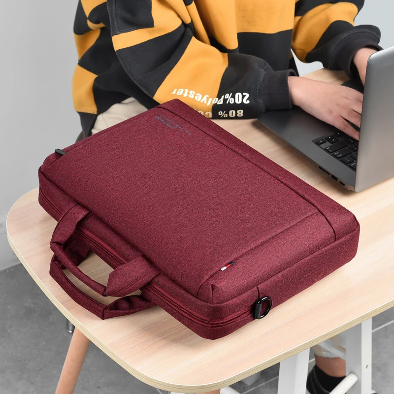 

Fashion Notebook Laptop Bags Waterproof 15.6 inch Macbook Computer Business Bag Tablet Men's Briefcase Messenger Bag