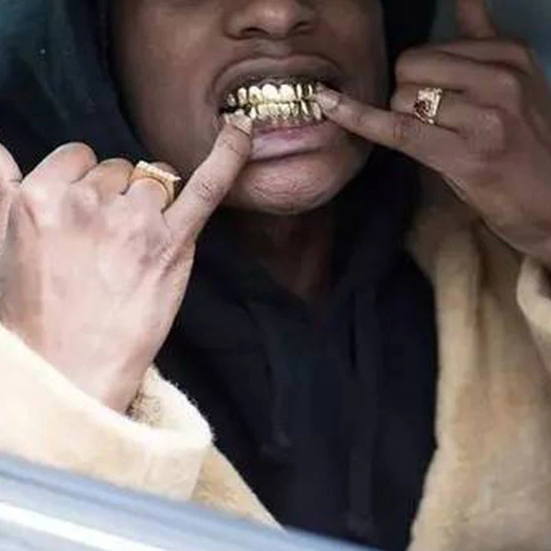 Подтяжки унисекс декор для зубов в стиле хип хоп мужские грили золотые зубы панк