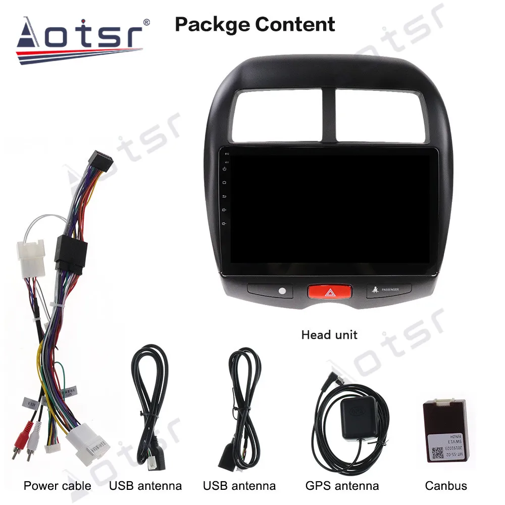 

Aotsr Android 9.0 RAM 4GB Car Radio Player GPS Navigation For MITSUBISHI ASX 2010-2018 DSP Car Auto Stereo Video HD Multimedia