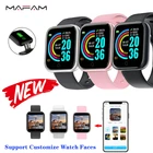 MAFAM NEW Y68 Смарт-часы D20 монитор сердечного ритма кровяного давления фитнес-трекер спортивный браслет DIY часы лица браслет