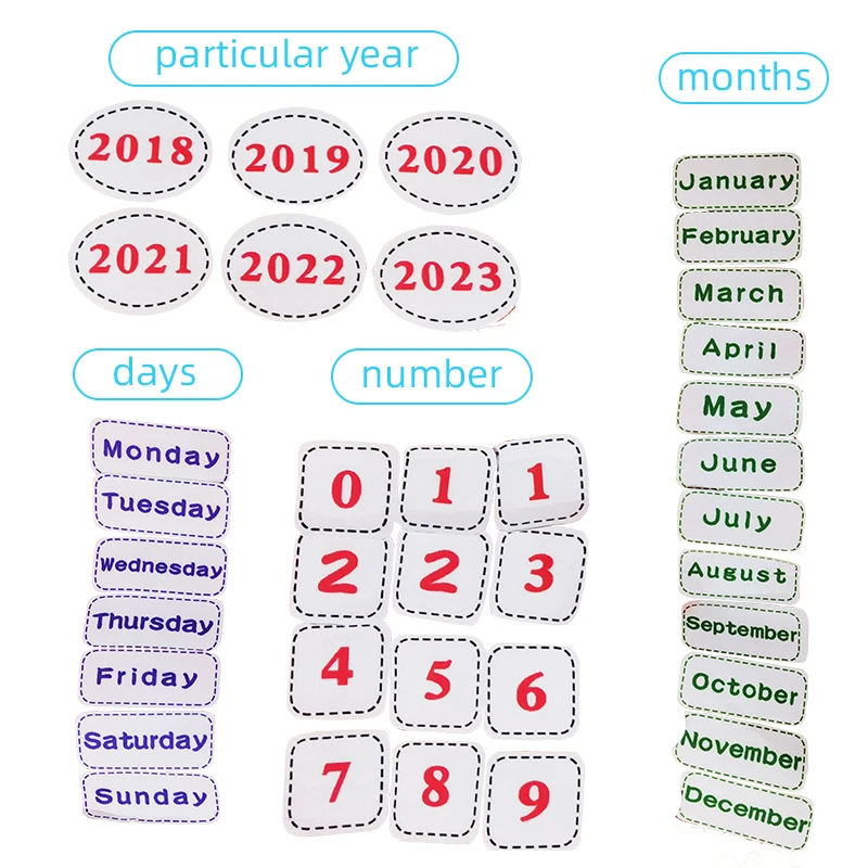 2020 Новые Детские Обучающие пособия доска плюшевая кукла с календарем для раннего