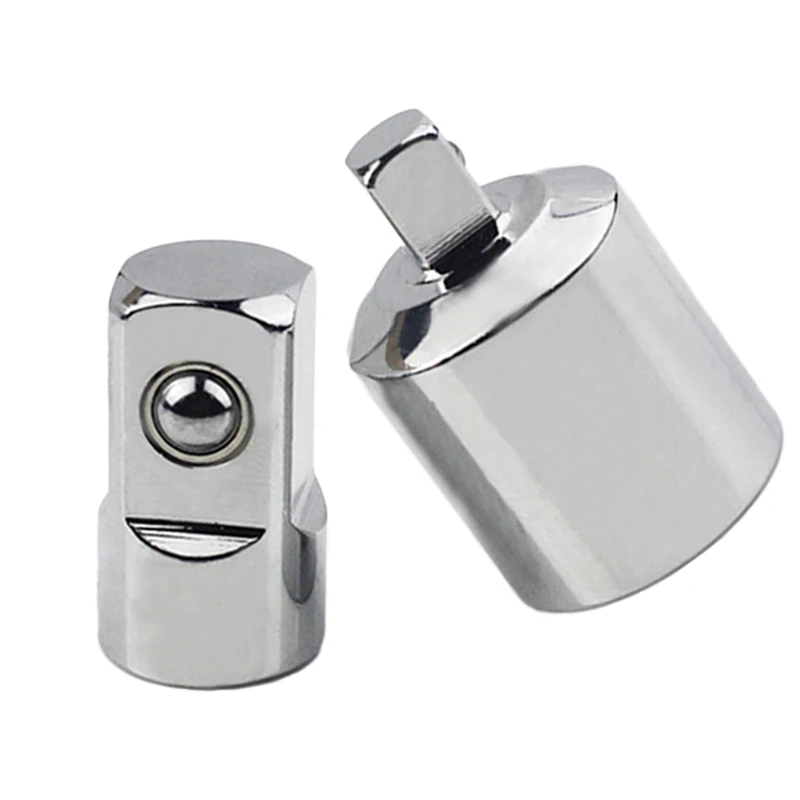 

2pcs Set Socket Adapter Ratchet Wrench Reducer Chrome Vanadium Steel Air Impact