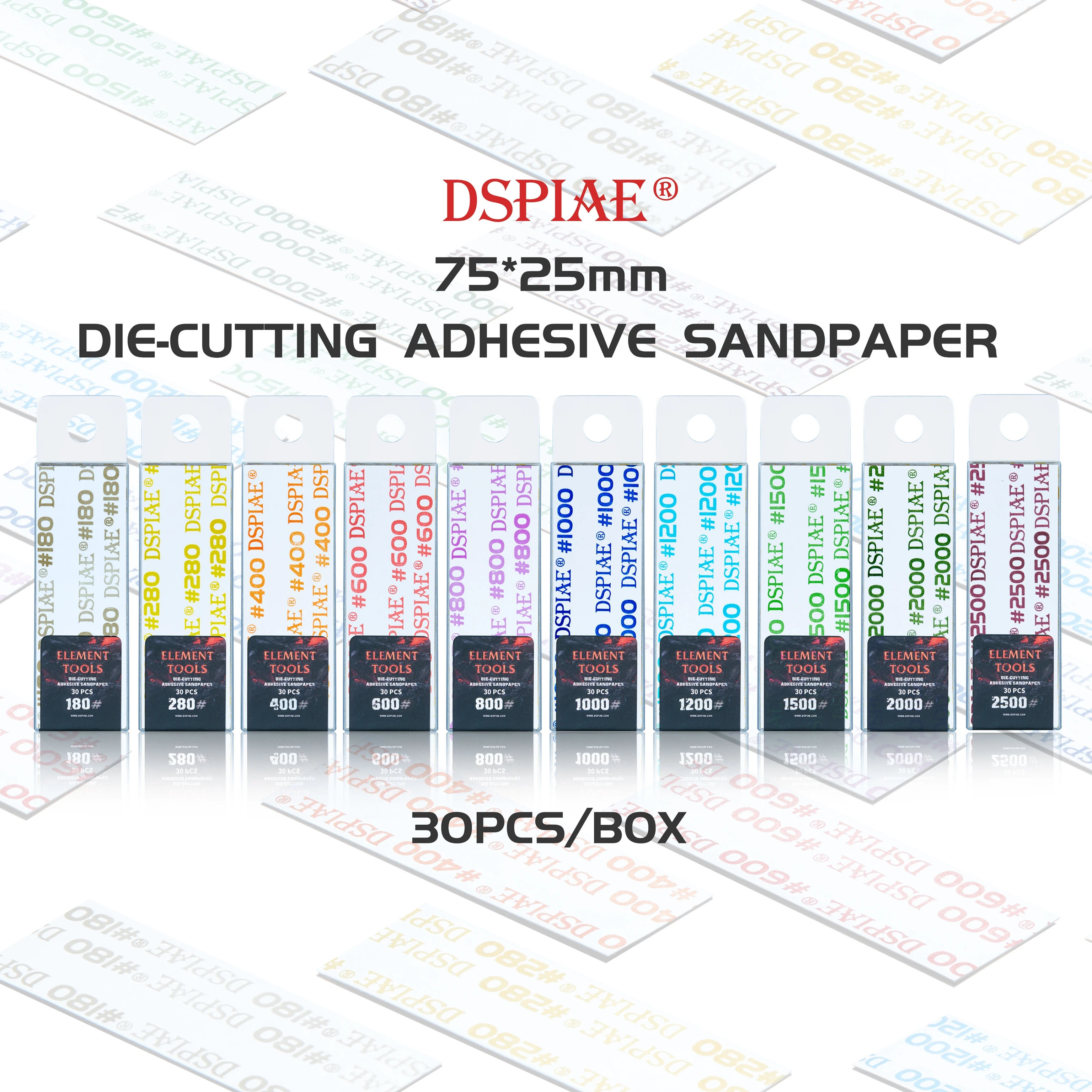 DSPIAE 180#~ 2500# вырубная клейкая наждачная бумага