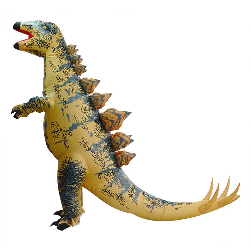 Хэллоуин косплей Disfraz Стегозавр талисман надувной динозавр костюмы мультфильм одежда с динозаврами комбинезон костюм для взрослых