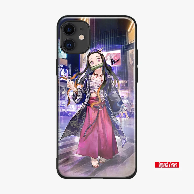 Мягкий силиконовый чехол Nezuko demon slayer Kimetsu no Yaiba для iPhone 6 6s 7 8 Plus X Xr Xs 11 Pro Max|Бамперы| |