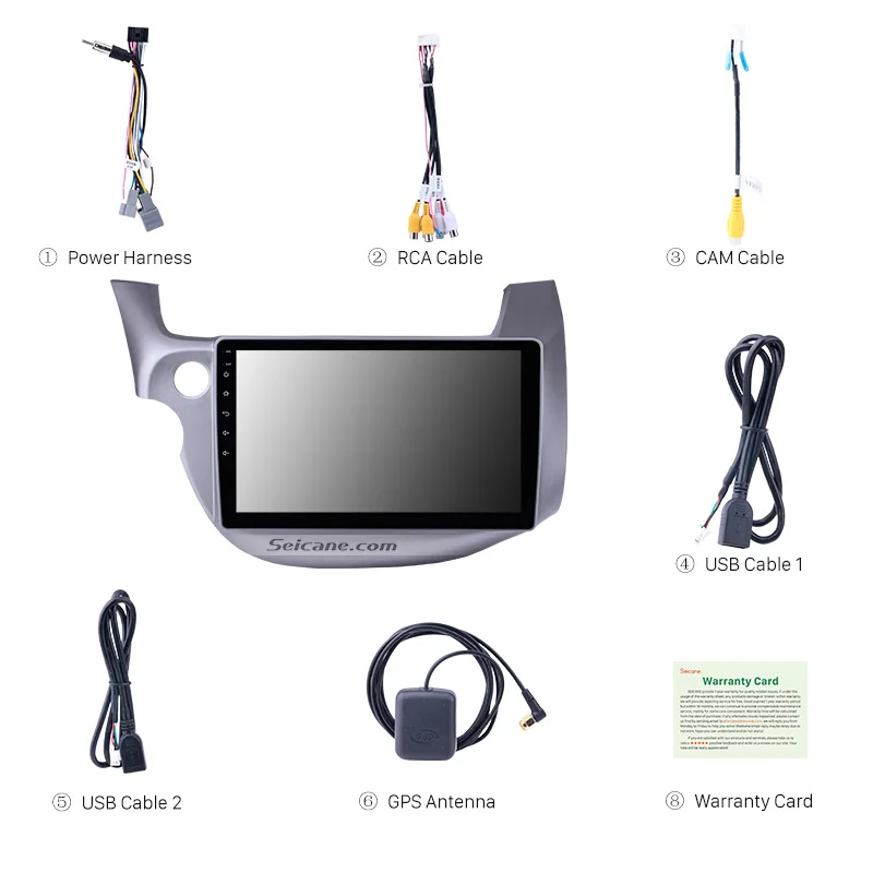 Автомагнитола Seicane DSP QLED 2Din Android 10 0 GPS для HONDA FIT JAZZ 2007-2013 мультимедийный плеер Wifi 4G RDS