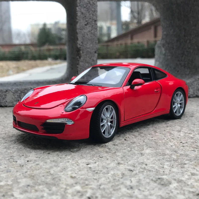 Модель автомобиля Welly 1:24 Porsche 911 CARRERA S из сплава литой и игрушечный автомобиль