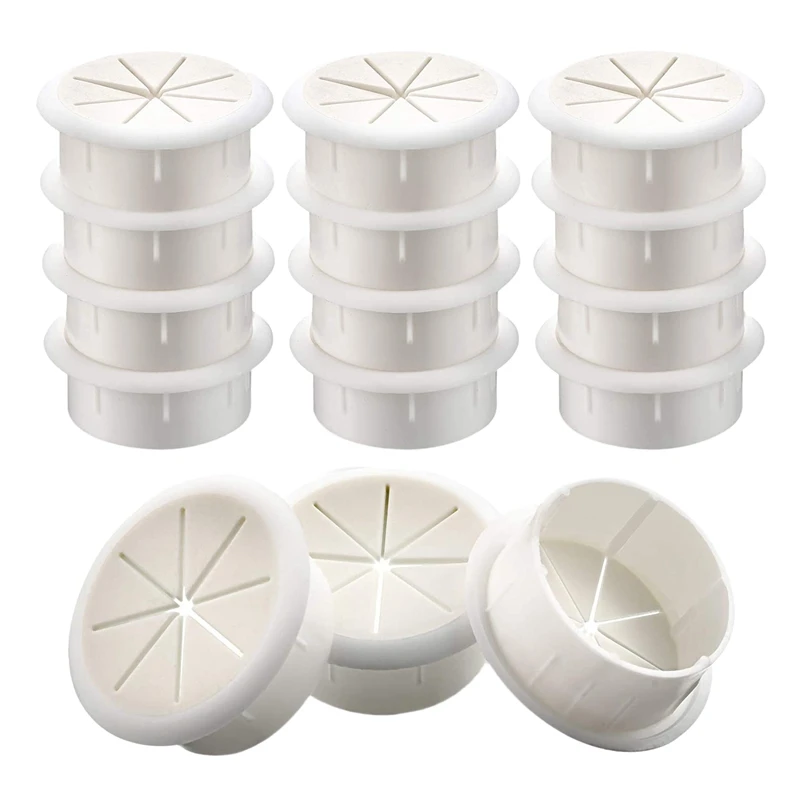 

15 Pcs Desk Grommet Cord Wire Hole Cover Set for Office Home PC Desk