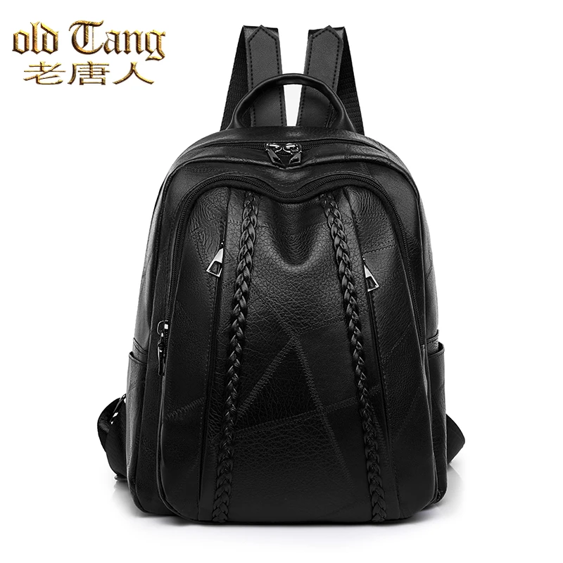 

New Women Backpack High Quality Leather Backpacks for Women 2021 Luxury Brand Designer Female School Bag Hot Sale Travel Bag