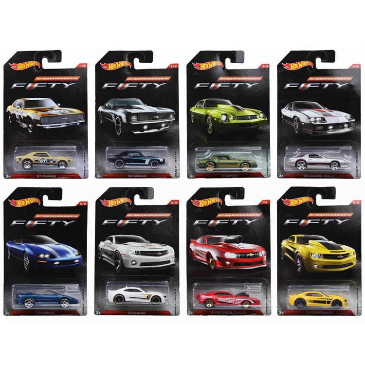 Original Hot Wheels Car Model 1:64 Diecast Limited Collector Edition 50th Anniversary of Rambogini Honda Ford Metal Boys Toys