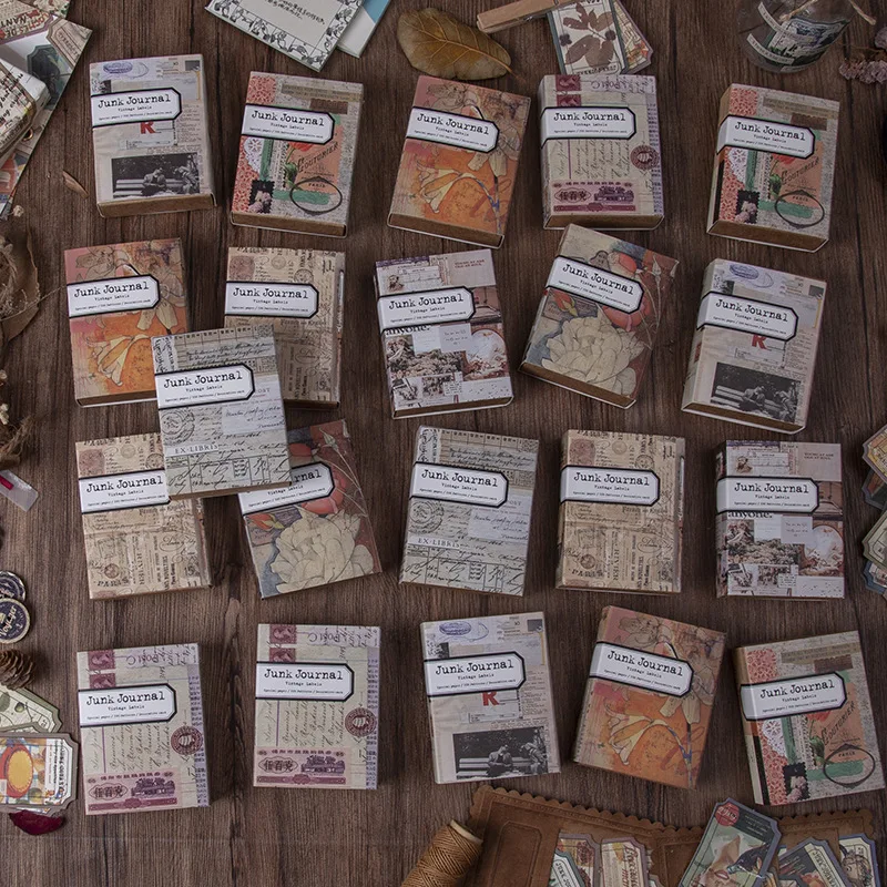 100 шт. блокноты липкие заметки ретро ручная учётная запись мусорная бумага для