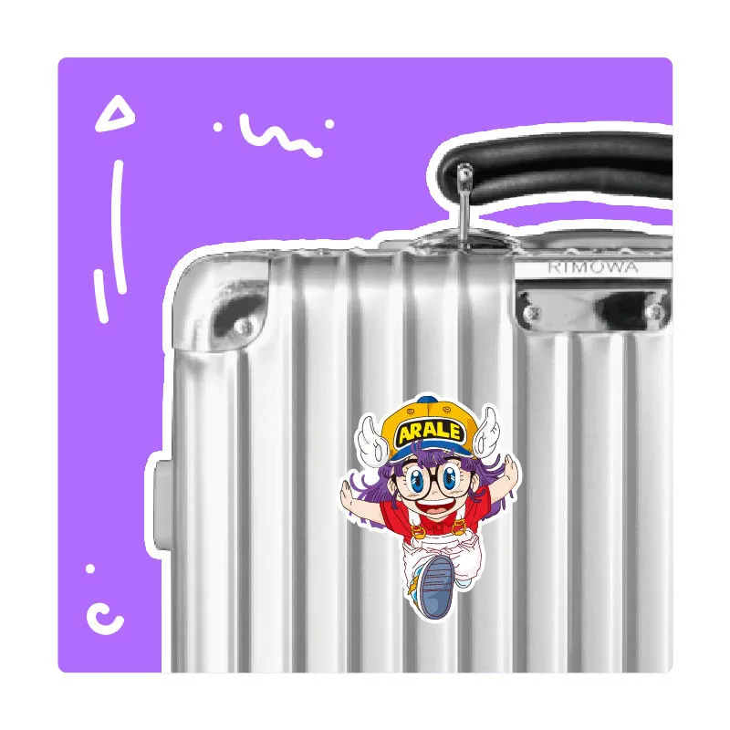 Японские Аниме наклейки детские для ноутбука украшение скейтборда Arale