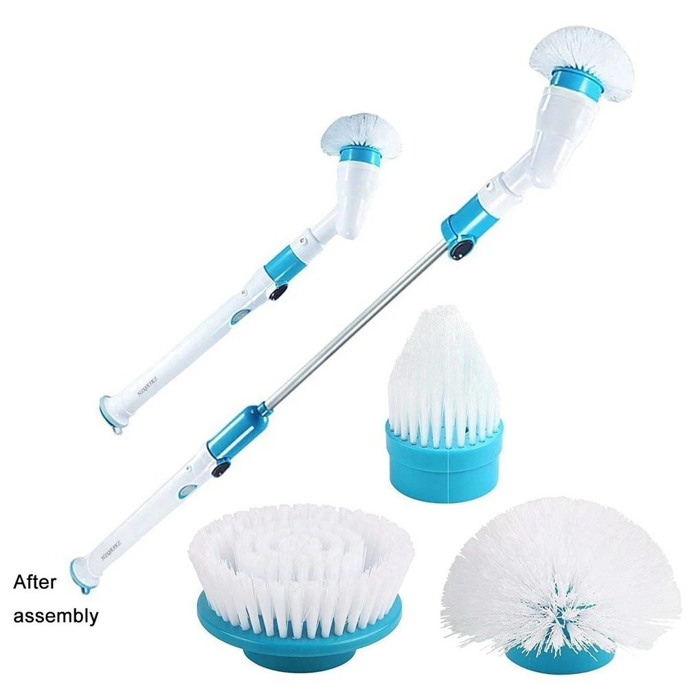 

Electric Spin Scrubber Cordless Rechargeable Bathroom Scrubber Cleaning Brush with Replaceable Brush Heads Extension Handle
