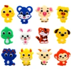 10 шт.компл. популярные мультяшные животные из пвх с плоским основанием змея дракон аксессуары компоненты ремесла для DIY телефона чехол ювелирные изделия скрапбукинг