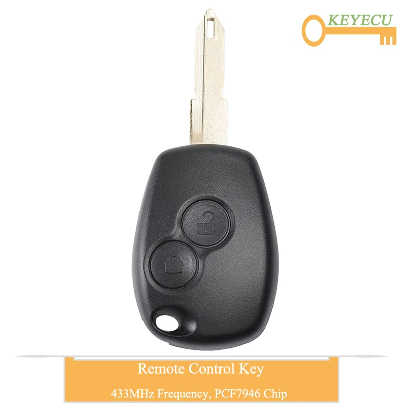 Пульт дистанционного управления KEYECU для Renault Duster Modus Clio 3 сменный брелок с 2