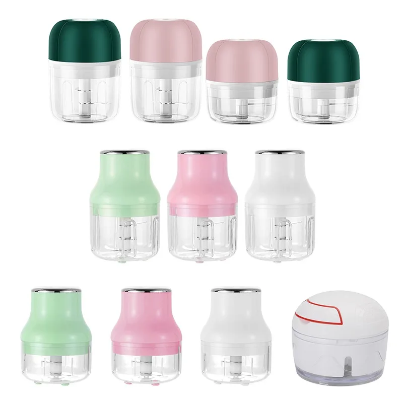 

Wireless Electric Garlic Press Household Portable Meshed Garlic Device Mini Meat Grinder Baby Complementary Food Mixer