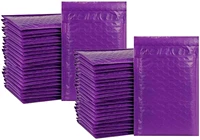 mailing 50pcs purple bubble padded shipping envelopes for mailer gift packaging self seal courier storage bag mail shipment