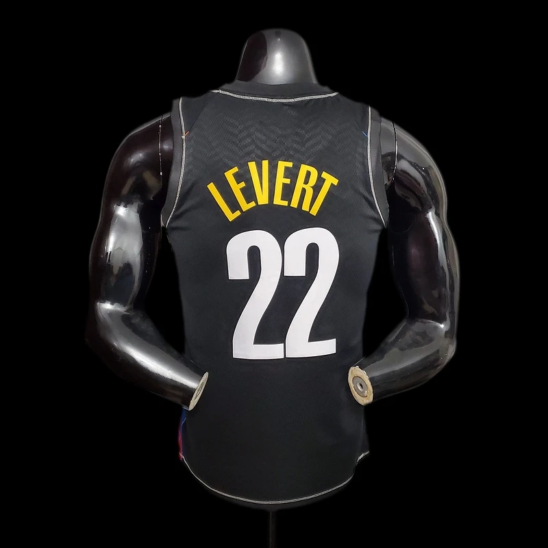 

Brooklyn LEVERT #22 City Edition Black basketball jersey men jerseys shirt sport shirts vest best quality