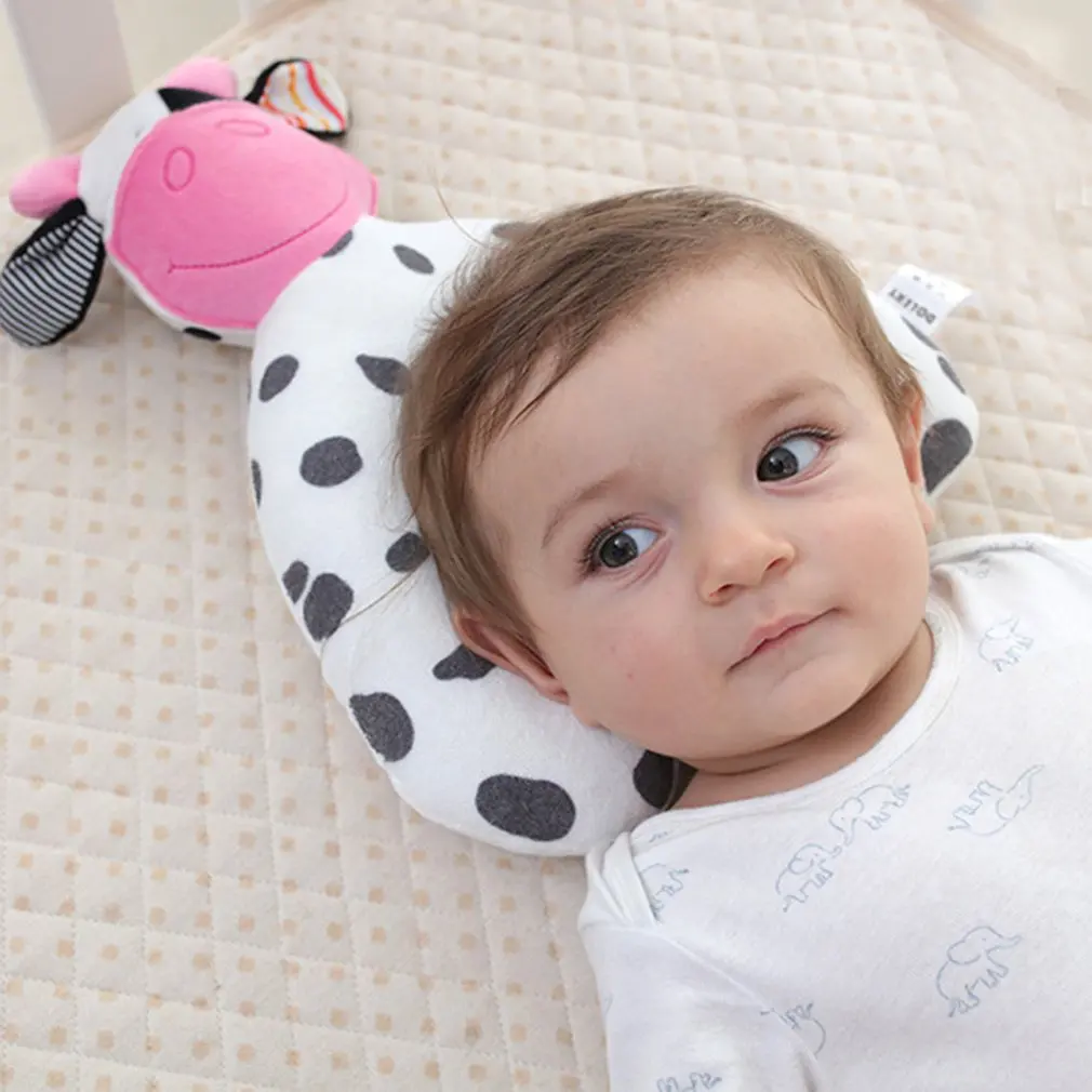 

Cute Cartoon Newborn Baby Pillow Comfortable Baby Flat Head Sleeping Positioner Support Cushion Pillow
