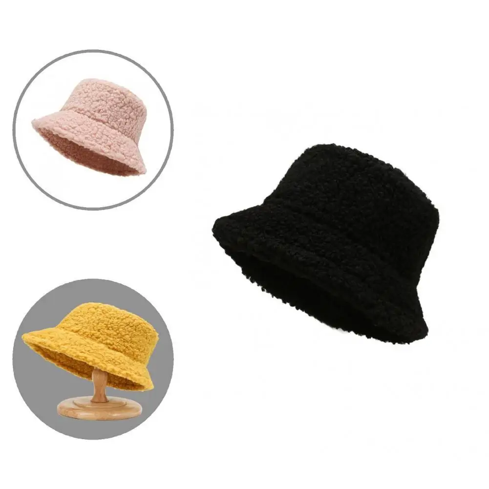 

Women Hat Popular Lightweight Dome Hat Solid Color Comfy Bucket Hat