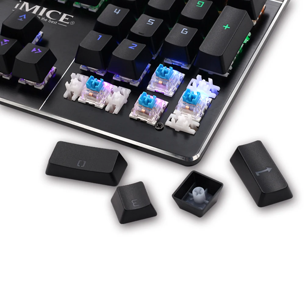 Механическая клавиатура imice с 104 клавишами синий переключатель RGB Игровая Backlist |