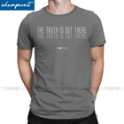 Мужские футболки с надписью The X файлы Scully Mulder Ufo пришельцы ТВ чистая одежда изумительная реальность 6XL футболка