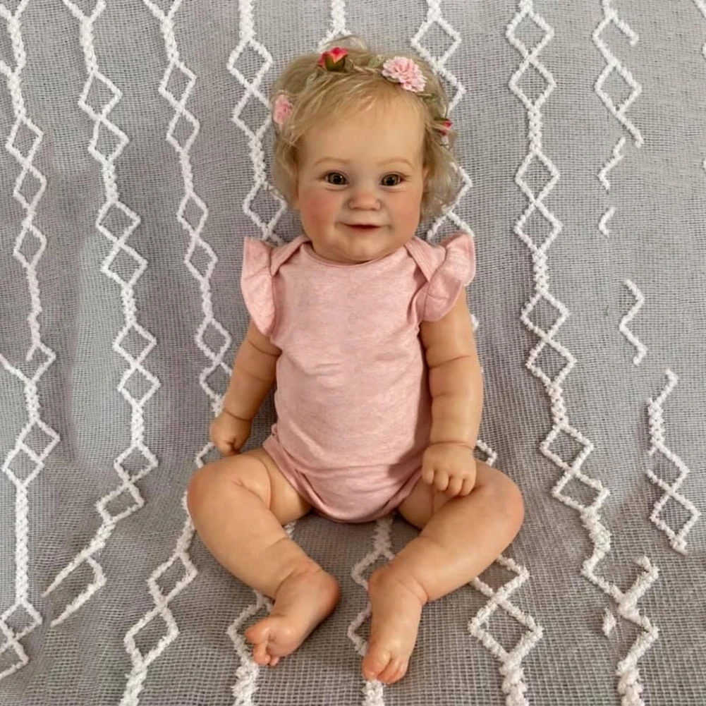 

50CM Reborn Toddler Popular Maddie Cute Girl Doll Movable Finished Lifelike Reborn Baby with Soft Hand-Rooted Hair Lovely Toy