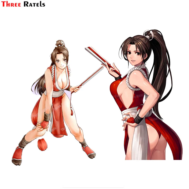 

Three Ratels A395 Shiranui Mai Fight Cool Anime Rirl Personalized Waterproof Decals For Kid Gift DIY Laptop Fridge Bike Stickers